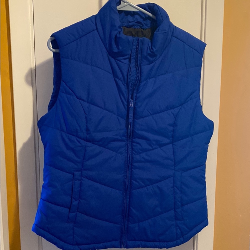 Aeropostale Blue Quilted Puffer Vest